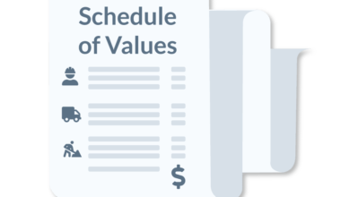 schedule of values in construction